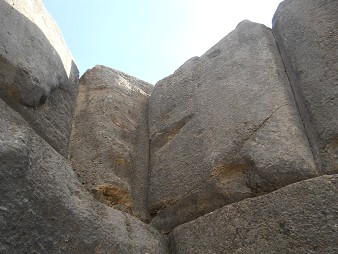 Cusco Sacsayhuam�n, gigantische Zickzackmauer, Detail 18