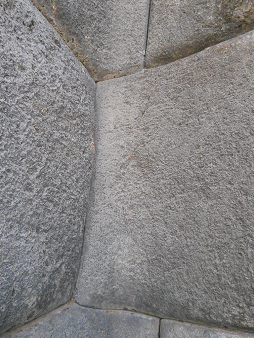 Cusco, Sacsayhuam�n, erste Terrassenstufe, Mauer 08, Inneneckbereich, Detail 06, Nahaufnahme