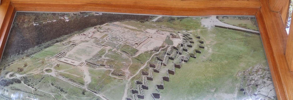 Die Luftaufnahme von Sacsayhuam�n, Panoramafoto