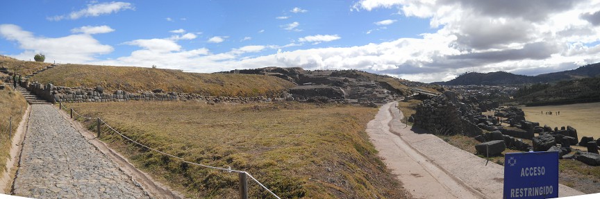 Sacsayhuam�n, dritte Terrassenstufe, Panorama