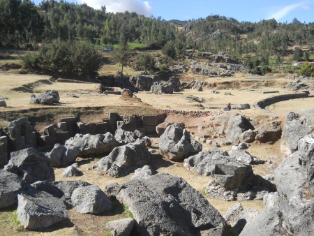 Sacsayhuam�n (Cusco), grosser Steinbruch, der Chaosbereich  02
