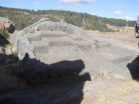 Sacsayhuam�n (Cusco), grosser Steinbruch, der Mehrfachthron