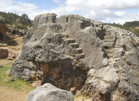 Der Treppen- und Thronfelsen "Chinchana grande" (Treppenfelsen), Teil 1