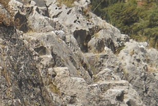 Details vom Treppen- und Thronfelsen "Chinchana grande" Teil 2 (rechts): Throne