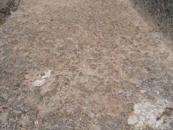 Cusco Sacsayhuam�n, Treppen- und Thronfelsen "Chinchana grande", Mehrfachthron, Oberfl�chen 03