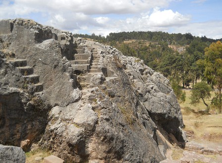 The rock of stairs and thrones "Chinchana grande" (rock of stairs), part 02