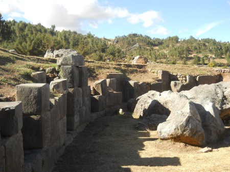 Cusco Sacsayhuam�n 10, Chaosbereich, Mauer und Steine 02