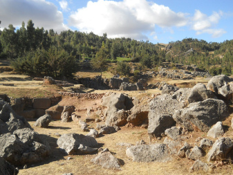 Cusco Sacsayhuam�n 10, Chaosbereich mit dem Steinechaos 3
