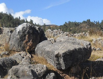 Cusco Sacsayhuam�n: Das Amphitheater, Throne und Gigasteine - Nahaufnahme 2