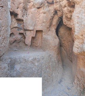 Cusco Sacsayhuam�n, noch mehr R�tsel: Geometrische Nischen und ein weiterer Tunnel, Panoramafoto