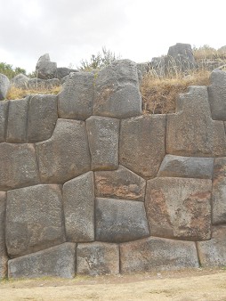 Cusco Sacsayhuam�n, Mauern am Ausgangsbereich, Nahaufnahme 04