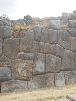 Cusco Sacsayhuam�n, Mauern am Ausgangsbereich, Nahaufnahme 05