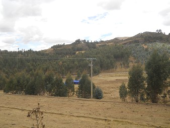 Cusco Sacsayhuam�n 13, el camino a la "Zona X" (Laq'o/Laco, Templo de la Luna), monta�as con prados y bosques