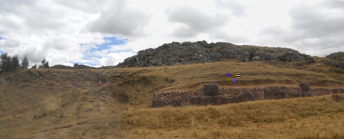 Cusco Sacsayhuam�n 14: Zone X (Laq'o, Laco, Mondtempel), der letzte Aufstieg, Panorama
