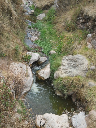Cusco Sacsayhuam�n 16: Der Weg zur�ck nach Cusco, der verschmutzte Bach 03