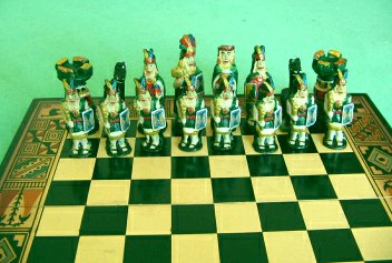 Die Aufstellung der Inkas, Hauptfiguren und
                        Bauern