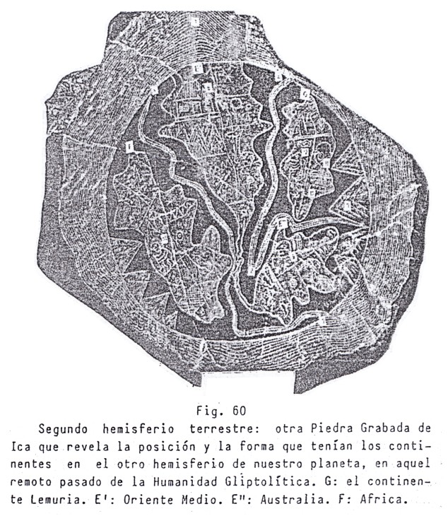 Fig. 60: Segundo
                                Hemisferio terrestre de la constelaci�n
                                de continentes de antes (p.60)