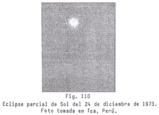 Fig. 110: eclipse parcial el 24
                          de diciembre 1973