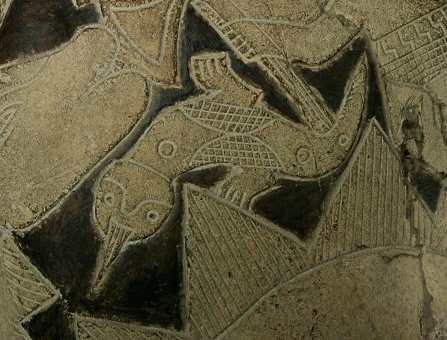 Detail, eine kleine Echse