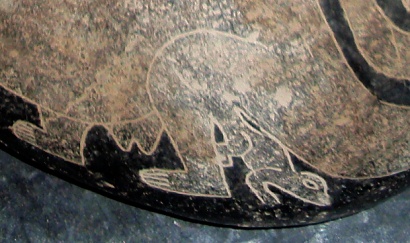 Dinosaurier mit kleiner Echse