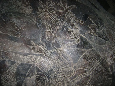 Herzoperation, Nahaufnahme des Herzens
                            und des Schnitts