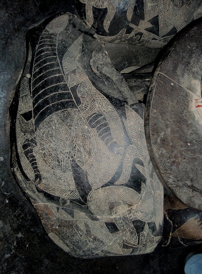 Un cangrejo con cara humana (seg�n la
                            CD del museo "triglobite")