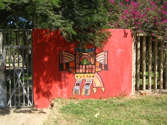 Painting with a god at the right
                                  side