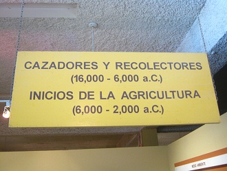 The board of Stone Age, hunters and
                            collectors - beginning of agriculture
