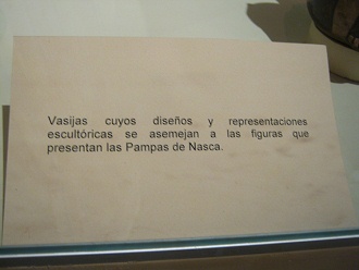 Texto sobre la cer�mica de Nazca con los
                          dise�os de las l�neas de Nazca