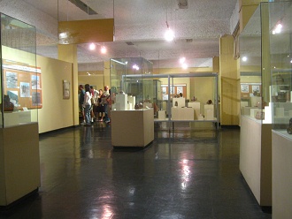 Grupo
                          con gu�a en el museo