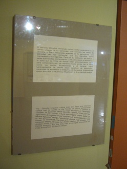 Texts about religious centers of
                            Chincha culture in Spanish and in English