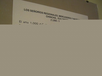 Text about ceramics of Chincha culture
                            in Spanish