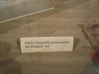 Text: Funeral bunch of Ullujaya,
                              region of Ica