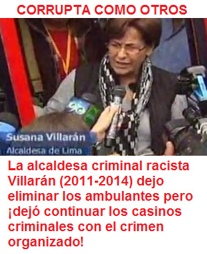 La alcaldesa
                      criminal racista Villar�n dejo eliminar los
                      ambulantes pero �dej� continuar los casinos
                      criminales con el crimen organizado!