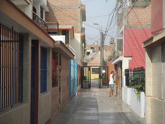 Pasaje Amarilis, la casa 174 y al
                    lado la casa con cunas en el primer piso y una
                    discoteca gigante en el segundo piso en conexi�n con
                    la casa a la espalda con el pasaje vecinos -
                    naturalmente no te dicen nada de esa discoteca
                    cuando firmas el contrato...