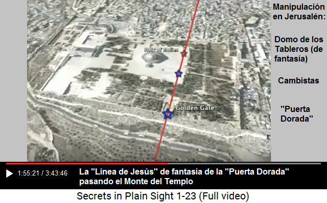 La "línea de Jesús" en
Jerusalén es la prueba que la fantasía sobre
un Jesús fue ANTES de construir Jerusalén La "línea de Jesús" en
Jerusalén es la prueba que la fantasía sobre
un Jesús fue ANTES de construir Jerusalén