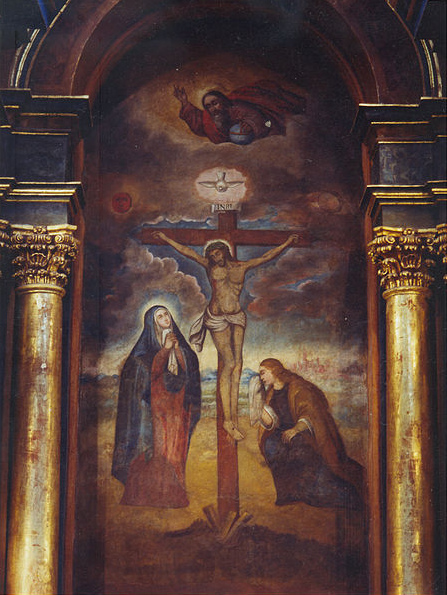 En la iglesia Los Nazarenos se
                        ve un Jes�s de fantas�a de Asia en una cruz de
                        Roma, y la mujer al lado NO es acuchillada, ver
                        Wikipedia