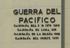 Caceres-Denkmal am Caceres-Platz,
                          Gedenktext