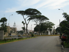 Caceres-Park, Sicht von Ost nach West