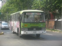 Avenida 28 de Julio: Bus verde de la l�nea
                        NO07 de San Mart�n de Porres a Villa Mar�a del
                        Triunfo