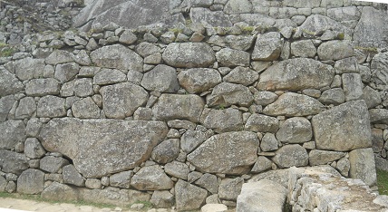Muro simple en detalle, foto panor�mica
