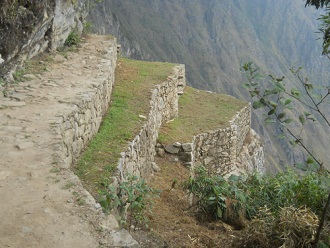 Machu Picchu, camino al
puente Inca pasando más terrazas agricolas Machu Picchu, camino al puente Inca pasando más
terrazas agricolas