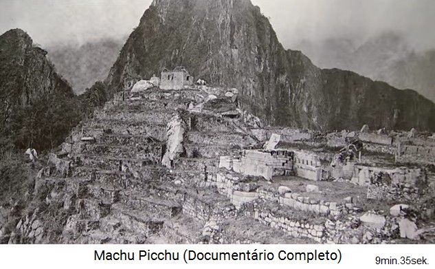 Bingham in Machu Picchu 1912: Der Haupttempel und die Sonnenpyramide sind von B�umen und Buschwerk befreit