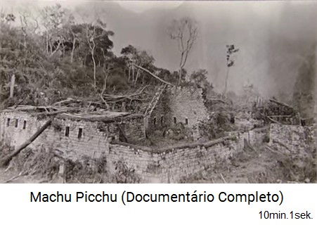 Bingham in Machu Picchu 1912: Bewachsene Zone mit den grossen Mauern und dem Spiegeltempel / M�rsertempel