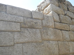 Machu Picchu, die Mauer des Sonnentempels, Nahaufnahmen 4