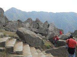 Der grosse Steinbruch von Machu Picchu:
                    Geschnittene Gigasteine im Steinbruch 1