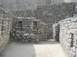 Machu Picchu, Arbeitsh�user mit Nische