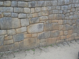 Machu Picchu, Nahaufnahmen der grossen Mauer 02