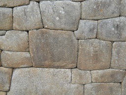 Machu Picchu, Nahaufnahmen der grossen Mauer 08