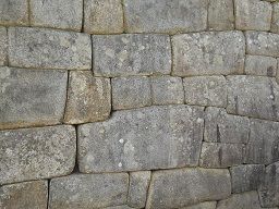 Machu Picchu, grosse Seitenmauer, Nahaufnahmen 5